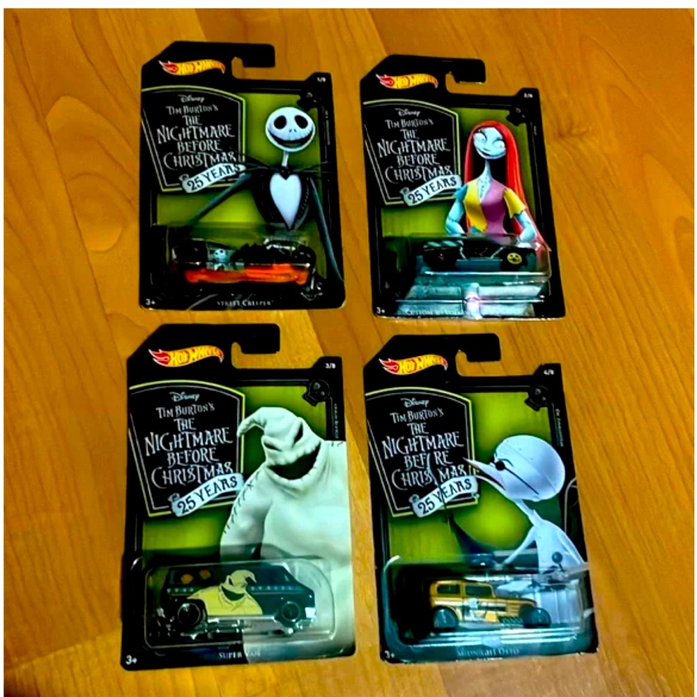 Hot Wheels Disney Tim Burton's The Nightmare Before Christmas 25 Years Set